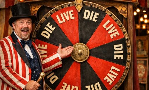 Create,A,Realistic,Image,Of,A,Carnival,Barker,With,A