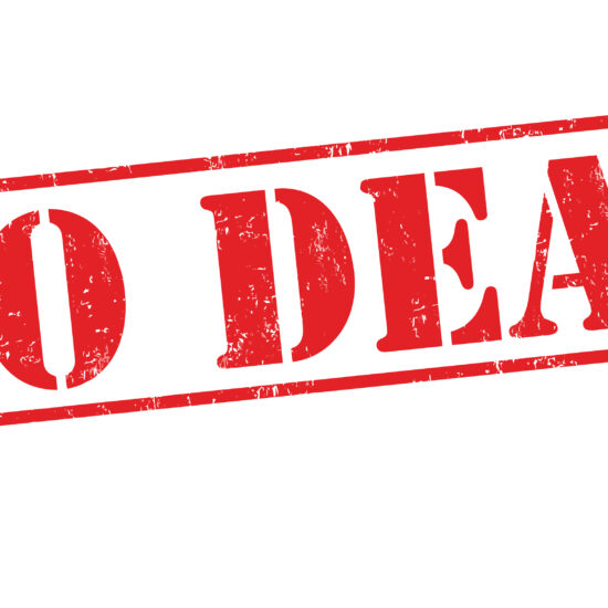 No,Deal,Sign,Or,Stamp,On,White,Background,,Vector,Illustration