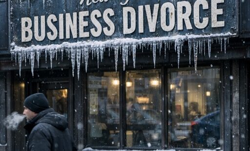 Create,A,Realistic,Winter,Scene,With,Prominent,Signage,,New,York