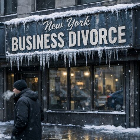Create,A,Realistic,Winter,Scene,With,Prominent,Signage,,New,York