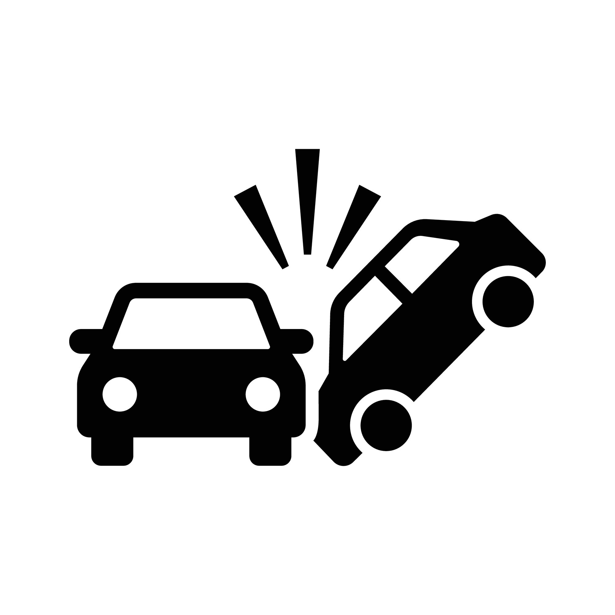 Car,Accident,Vector,Icon,Isolated,On,White,Background,For,Auto